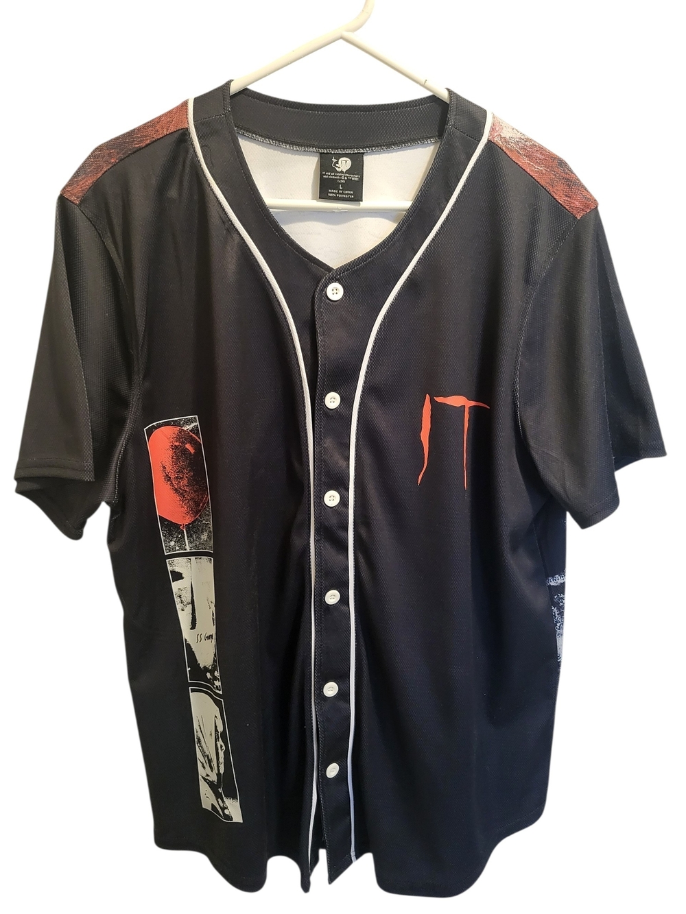 IT Pennywise Graphic Baseball Jersey Shirt